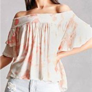 NWT - Tie Dye Off-the-Shoulder Top - Medium